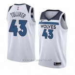 Camiseta Minnesota Timberwolves Anthony Tolliver NO 43 Association 2018 Blanco