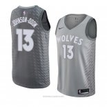 Camiseta Minnesota Timberwolves Darius Johnson-Odom NO 13 Ciudad 2018 Gris