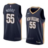 Camiseta New Orleans Pelicans E'twaun Moore NO 55 Icon 2018 Azul