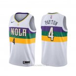 Camiseta New Orleans Pelicans Elfrid Payton NO 4 Ciudad Blanco