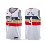 Camiseta New Orleans Pelicans Elfrid Payton NO 4 Earned Blanco