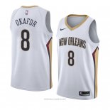 Camiseta New Orleans Pelicans Jahlil Okafor NO 8 Association 2018 Blanco