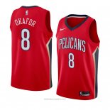 Camiseta New Orleans Pelicans Jahlil Okafor NO 8 Statement 2018 Rojo