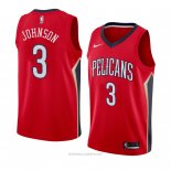 Camiseta New Orleans Pelicans Stanley Johnson NO 3 Statement 2018 Rojo