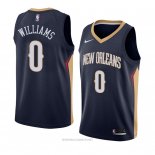 Camiseta New Orleans Pelicans Troy Williams NO 0 Icon 2018 Azul