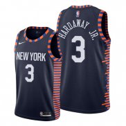 Camiseta New York Knicks Tim Hardaway Jr. NO 3 Ciudad Edition Azul