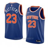 Camiseta New York Knicks Wesley Matthews NO 23 Icon 2018 Azul