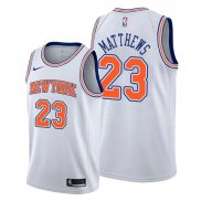 Camiseta New York Knicks Wesley Matthews NO 23 Statement Blanco