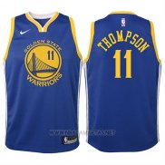 Camiseta Nino Golden State Warriors Klay Thompson NO 11 2017-18 Azul