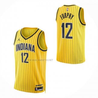 Camiseta Nino Indiana Pacers Johnny Furphy NO 12 Statement 2026-27 Oro