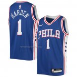 Camiseta Nino Philadelphia 76ers James Harden NO 1 Icon Azul