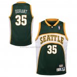 Camiseta Nino Seattle SuperSonics Kevin Durant NO 35 Mitchell & Ness 2007-08 Verde