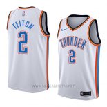 Camiseta Oklahoma City Thunder Raymond Felton NO 2 Association 2018 Blanco