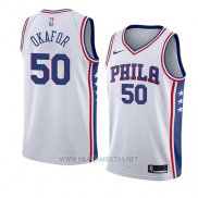 Camiseta Philadelphia 76ers Emeka Okafor NO 50 Association 2018 Blanco