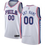Camiseta Philadelphia 76ers Nike Personalizada 17-18 Blanco