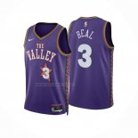 Camiseta Phoenix Suns Bradley Beal NO 3 Ciudad 2024-25 Violeta