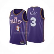 Camiseta Phoenix Suns Bradley Beal NO 3 Ciudad 2024-25 Violeta