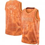 Camiseta Phoenix Suns Devin Booker NO 1 Select Series 2023 Naranja