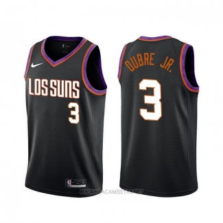 Camiseta Phoenix Suns Kelly Oubre Jr. NO 3 Ciudad 2019-20 Negro