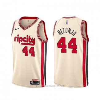 Camiseta Portland Trail Blazers Mario Hezonja NO 44 Ciudad 2019-20 Crema