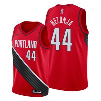 Camiseta Portland Trail Blazers Mario Hezonja NO 44 Statement Edition Rojo Negro