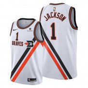 Camiseta Portland Trail Blazers Reggie Jackson NO 1 Ciudad 2019-20 Blanco