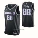 Camiseta Sacramento Kings Neemias Queta NO 24 Statement 2020-21 Negro