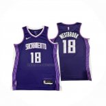 Camiseta Sacramento Kings Russell Westbrook NO 18 Ciudad 2025-26 Violeta