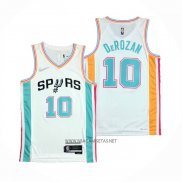 Camiseta San Antonio Spurs DeMar DeRozan NO 10 Ciudad 2021-22 Blanco