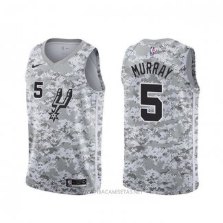 Camiseta San Antonio Spurs Dejounte Murray NO 5 Earned Camuflaje