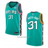 Camiseta San Antonio Spurs Keita Bates-Diop NO 31 Ciudad 2022-23 Verde