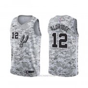 Camiseta San Antonio Spurs Lamarcus Aldridge NO 12 Earned Camuflaje
