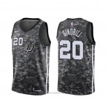 Camiseta San Antonio Spurs Manu Ginobili NO 20 Ciudad Camuflaje