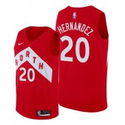 Camiseta Toronto Raptors Dewan Hernandez NO 20 Earned Rojo