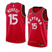 Camiseta Toronto Raptors Greg Monroe NO 15 Icon 2018 Rojo