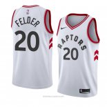 Camiseta Toronto Raptors Kay Felder NO 20 Association 2018 Blanco