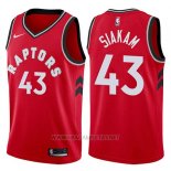 Camiseta Toronto Raptors Pascal Siakam NO 43 Icon 2017-18 Rojo