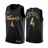 Camiseta Toronto Raptors Rondae Hollis Jefferson NO 4 Ciudad Edition Negro
