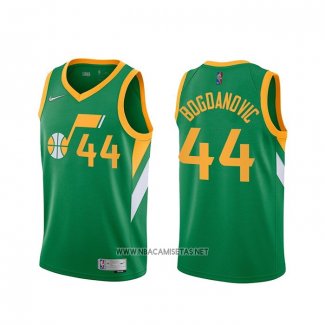 Camiseta Utah Jazz Bojan Bogdanovic NO 44 Earned 2020-21 Verde