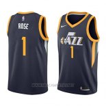 Camiseta Utah Jazz Derrick Rose NO 1 Icon 2018 Azul