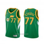 Camiseta Utah Jazz Donovan Ersan Ilyasova NO 77 2020-21 Verde