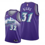 Camiseta Utah Jazz Georges Niang NO 31 Hardwood Classics 2019-20 Violeta