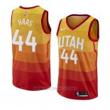 Camiseta Utah Jazz Isaac Haas NO 44 Ciudad 2018 Amarillo
