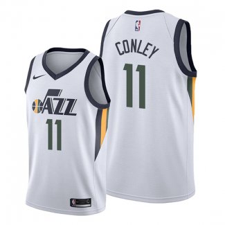 Camiseta Utah Jazz Mike Conley NO 11 Association Blanco