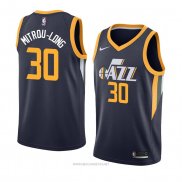 Camiseta Utah Jazz Naz Mitrou-Long NO 30 Icon 2018 Azul