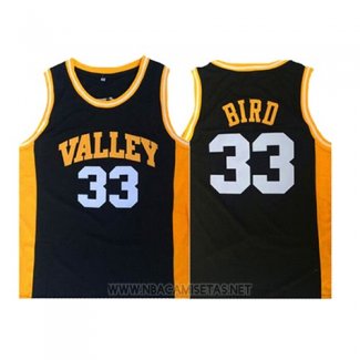 Camiseta Valley Larry Bird NO 33 Negro