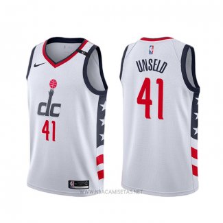 Camiseta Washington Wizards Wes Unseld NO 41 Ciudad Blanco