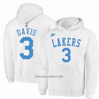 Sudaderas con Capucha Los Angeles Lakers Anthony Davis Classic 2022-23 Blanco