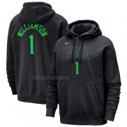 Sudaderas con Capucha New Orleans Pelicans Zion Williamson Ciudad 2023-24 Negro