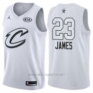 Camiseta All Star 2018 Cleveland Cavaliers Lebron James NO 23 Blanco